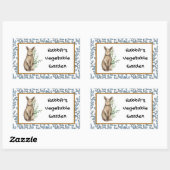 Konijnen Plantaardige Tuin Stickers (Vel)