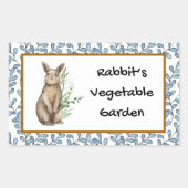 Konijnen Plantaardige Tuin Stickers (Voorkant)