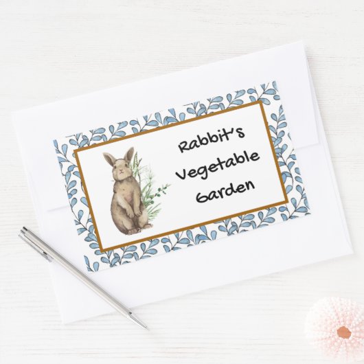 Konijnen Plantaardige Tuin Stickers (Envelop)