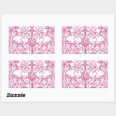  konijnen rechthoekige sticker (Vel)