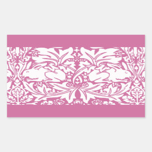 konijnen rechthoekige sticker