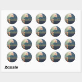 Konijnen Ronde Sticker (Vel)