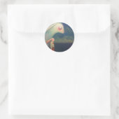 Konijnen Ronde Sticker (Tas)