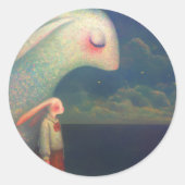 Konijnen Ronde Sticker (Voorkant)