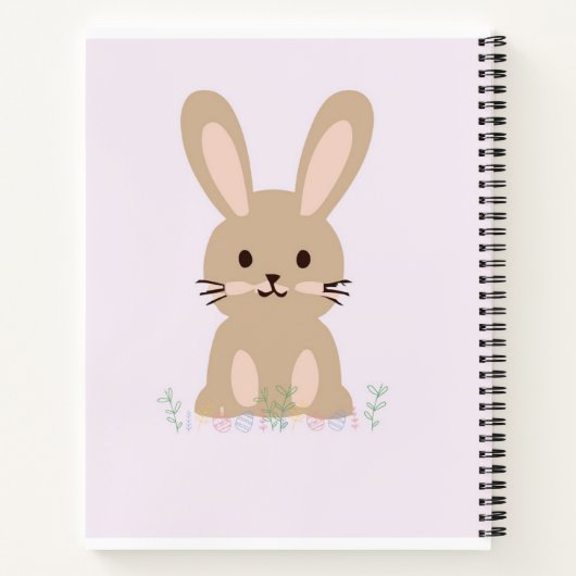 Konijnen spiraal notebook notitieboek (Achterkant)
