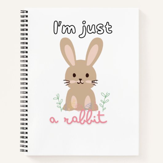 Konijnen spiraal notebook notitieboek (Voorkant)