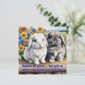 Konijnen spreken luipaard konijn (Staand voorkant)