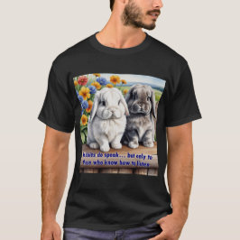 Konijnen spreken luipaard konijn t-shirt