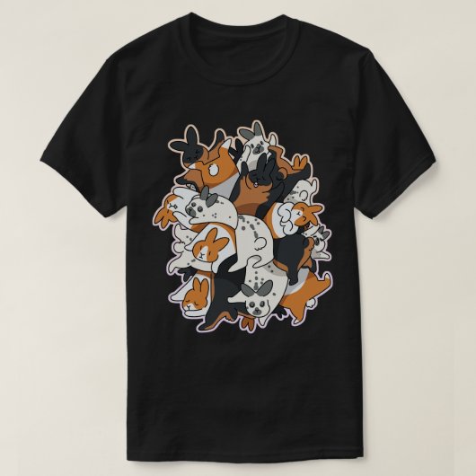 Konijnen stapel t-shirt (Design voorkant)