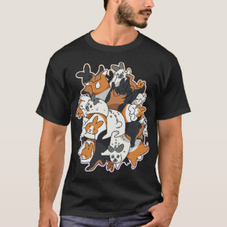 Konijnen stapel t-shirt