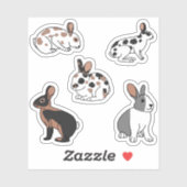 Konijnen Sticker (Vel)
