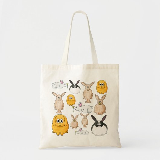 Konijnen. Tote Bag (Voorkant)