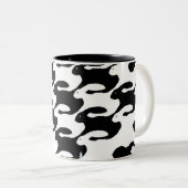 Konijnen Tweekleurige Koffiemok (Voorkant rechts)