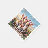 Konijnen Verjaardag Bash Servet (Hoek)