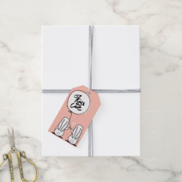 Konijnen verliefd | Valentijnsdag Cadeaubijsluiter Cadeaulabel