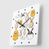 Konijnen. Vierkante Klok (Hoek)