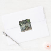 Konijnen Vierkante Sticker (Envelop)
