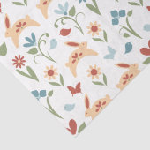 Konijnen, vogels en kunsten Folk Art Tissuepapier (Detail)