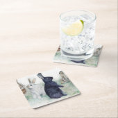  konijnen, vrolijk ooster kartonnen onderzetters (Insitu)