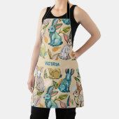 Konijnen Waterverf Aangepast patroon Schort (Insitu)