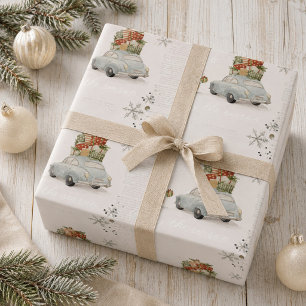 Konijnen winter vakantie verpakking cadeaupapier