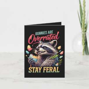 Konijnen worden overschat blijf wild feestdagen kaart