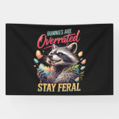 Konijnen worden overschat, blijf wild spandoek (Horizontaal)
