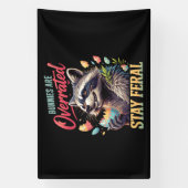 Konijnen worden overschat, blijf wild spandoek (Verticaal)