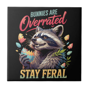 Konijnen worden overschat, blijf wild tegeltje