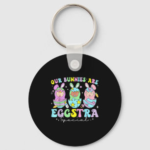 Konijnen zijn eggstra speciale moeder babyschoonma sleutelhanger