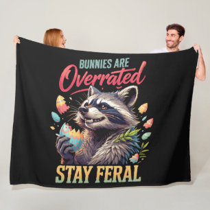 Konijnen Zijn Overgewaardeerd Blijf Wild Fleece Deken