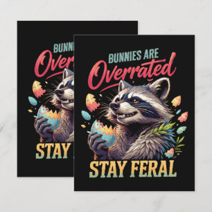 Konijnen zijn overschat Blijf wild Kaart
