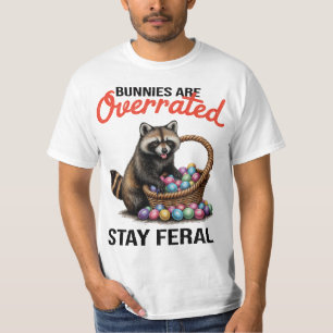 Konijnen zijn overschat Blijf wild Schattig dier m T-shirt