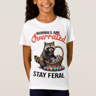 Konijnen zijn overschat Blijf wild Schattig dier m T-shirt