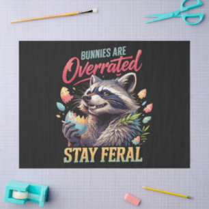 Konijnen zijn overschat Blijf wild Tissuepapier