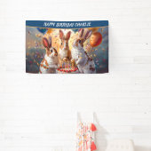 Konijnenavond verjaardagsfeestje spandoek