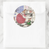 Konijnenbakkoekjes Ronde Sticker (Tas)