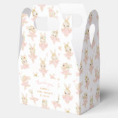 Konijnenballerina Tutu Bunny Baby shower Dank u Bedankdoosjes (Geopend)