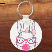konijnenballon, retro, vintage sleutelhanger (Voorkant)