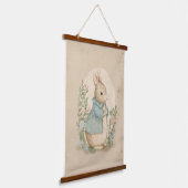  konijnenbeatris met bloemen hangend wandkleed (Gebogen)