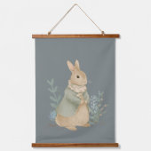 konijnenbeatris met bloemen hangend wandkleed (Voorkant)