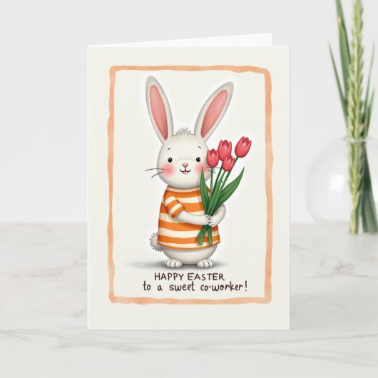 Konijnenboeket Lente Kaart (Voorkant)