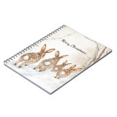 Konijnenbossen Kerstmis Notitieboek (Linkerzijde)