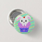 Konijnenbrood Cute Kawaii Pastel Rainbow Ronde Button 3,2 Cm (Voorkant /achterkant)