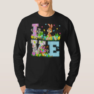 Konijnenbroodrooster Easter Hunt Funny Love Rabbit T-shirt