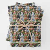 Konijnenbruid en bruidegom inpakpapier vel (In situ)