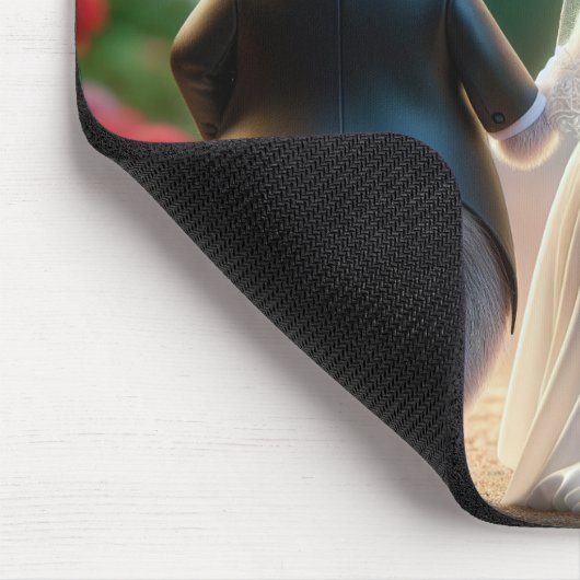 konijnenbruiloft muismat (Hoek)