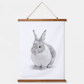 konijnendag hangend wandkleed (Voorkant)