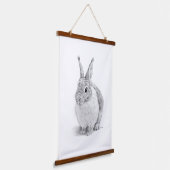 konijnendag hangend wandkleed (Gebogen)
