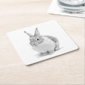 konijnendag kartonnen onderzetters (Schuin)